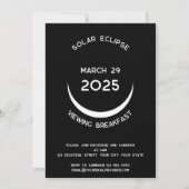 Solar Eclipse 2025 Uitnodiging voor het Kijkfeest (Voorkant)