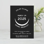 Solar Eclipse 2025 Uitnodiging voor het Kijkfeest (Staand voorkant)