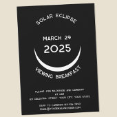Solar Eclipse 2025 Uitnodiging voor het Kijkfeest