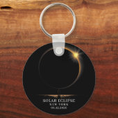 Solar Eclipse 2026 Celestial Astronomy Sleutelhanger (Achterkant)