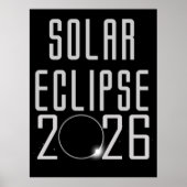 Solar Eclipse 2026 Grocery Tas Poster (Voorkant)