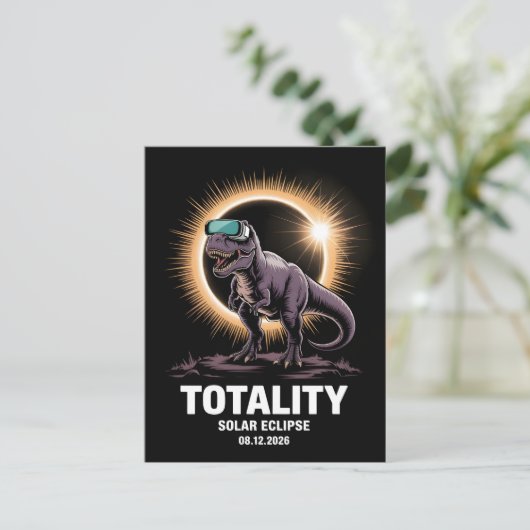 Solar Eclipse 2026 Totality Celebration Feestdagenkaart (Staand voorkant)