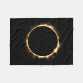Solar Eclipse August 21 2017 Design Fleece Deken (Voorkant (Horizontaal))