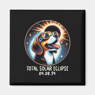 Solar Eclipse Beagle Dragen Bril Pet April 8 2 Magneet