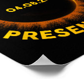 Solar Eclipse Beste Verjaardag ooit Grappige total Poster (Hoek)