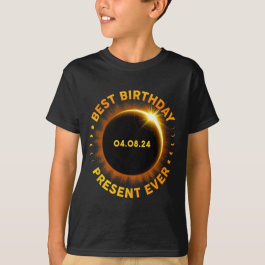 Solar Eclipse Beste Verjaardag ooit Grappige total T-shirt (Voorkant)