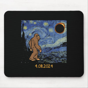 Solar Eclipse Bigfoot Sterrennacht Sasquatch Manne Muismat