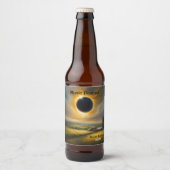 Solar Eclipse Boerderij Midwest aanpassen Set van  Bier Etiket (Voorkant)