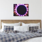 Solar eclipse canvas afdruk (Insitu (Slaapkamer))
