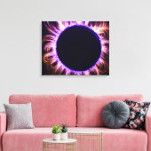 Solar eclipse canvas afdruk (Insitu (Woonkamer))