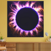 Solar eclipse canvas afdruk (Insitu (Woonkamer))