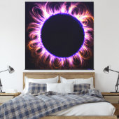 Solar eclipse canvas afdruk (Insitu (Slaapkamer))