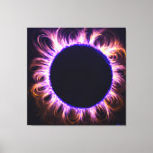 Solar eclipse canvas afdruk (Voorkant)