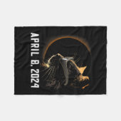 Solar Eclipse Cat Solar Eclipse Bril Cat Fleece Deken (Voorkant (Horizontaal))