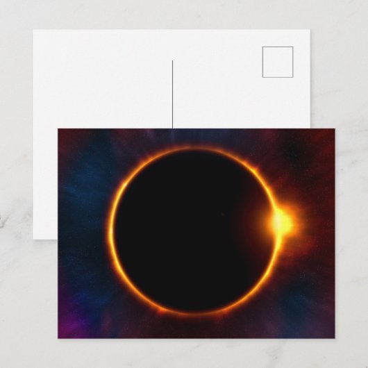 Solar Eclipse Corona | Astronomie van zon en maan Briefkaart (Voorkant / Achterkant)
