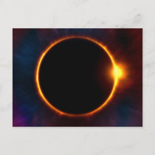 Solar Eclipse Corona   Astronomie van zon en maan Briefkaart