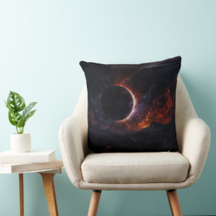 Solar Eclipse Cosmic Masterpiece Xzendor7 AI Art Kussen