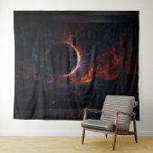 Solar Eclipse Cosmic Masterpiece Xzendor7 AI Art Wandkleed (In Situ (horizontaal))