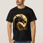 Solar Eclipse Dragon 2024 of Naam toevoegen Mannen T-shirt (Voorkant)