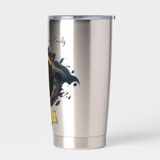 Solar Eclipse Gift 8 april 2024  Geïsoleerde Drinkbeker (Links)