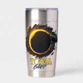 Solar Eclipse Gift 8 april 2024  Geïsoleerde Drinkbeker (Voorkant)