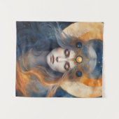 Solar Eclipse Godin Fantasy Print Wandkleed (Voorkant (horizontaal))