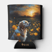 Solar Eclipse Golden Retriever Drink Blikjeskoeler (Achterkant)