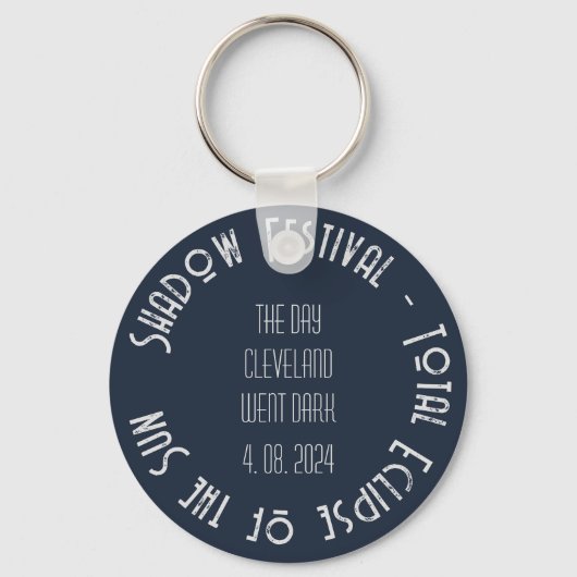 Solar Eclipse Graphic Art Tekst toevoegen Aangepas Sleutelhanger (Achterkant)