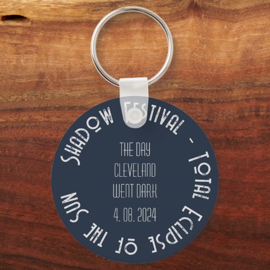 Solar Eclipse Graphic Art Tekst toevoegen Aangepas Sleutelhanger (Achterkant)