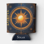 Solar Eclipse Graphic Design Naam toevoegen Blikjeskoeler (Voorkant)