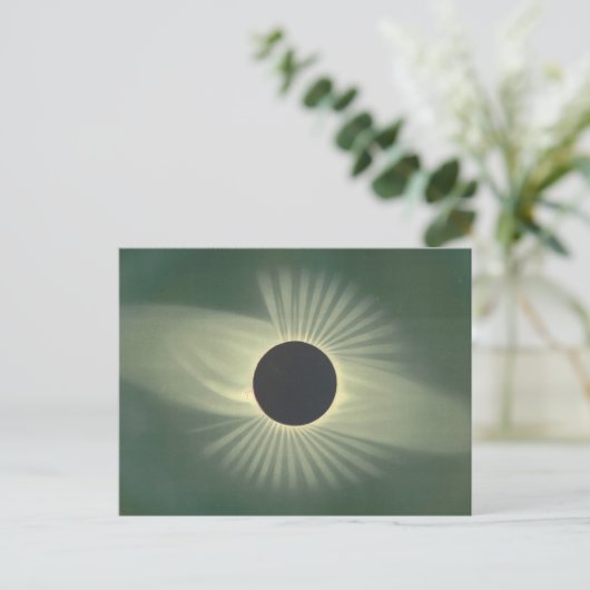  Solar Eclipse Illustratie Briefkaart (Staand voorkant)