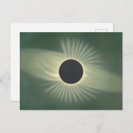  Solar Eclipse Illustratie Briefkaart (Voorkant / Achterkant)