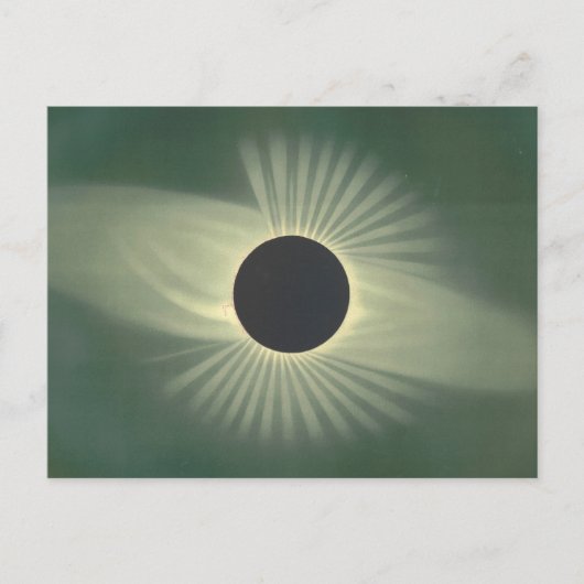 Solar Eclipse Illustratie Briefkaart (Voorkant)