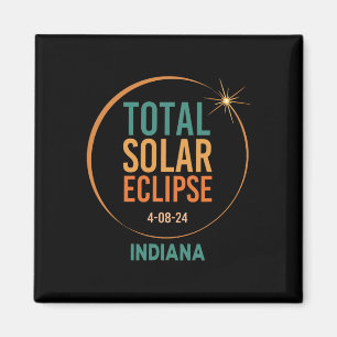 Solar Eclipse Indiana April 8 2024 Totaal Totaal Magneet