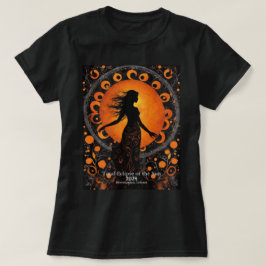 Solar Eclipse Jouw naam of Tekst Sun Dancer Mystic T-shirt