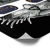 Solar Eclipse Kat Dragen Solar Eclipse Bril Poster (Hoek)