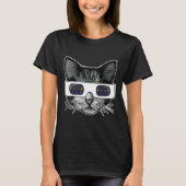 Solar Eclipse Kat Dragen Solar Eclipse Bril T-shirt (Voorkant)