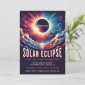 Solar Eclipse kijkfeest Kaart (Staand voorkant)