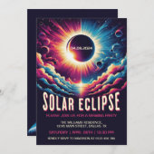 Solar Eclipse kijkfeest Kaart (Voorkant / Achterkant)