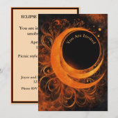 Solar Eclipse Kijkfeest Volledig Kaart (Voorkant / Achterkant)