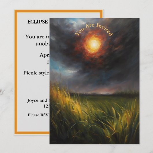 Solar Eclipse Kijkfeest Volledig  Kaart (Voorkant / Achterkant)