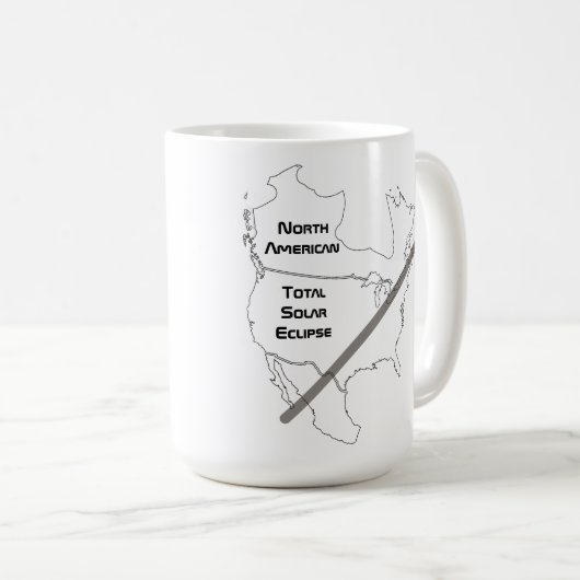 Solar eclipse koffie mok (Voorkant rechts)