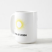 Solar eclipse koffie mok (Voorkant links)