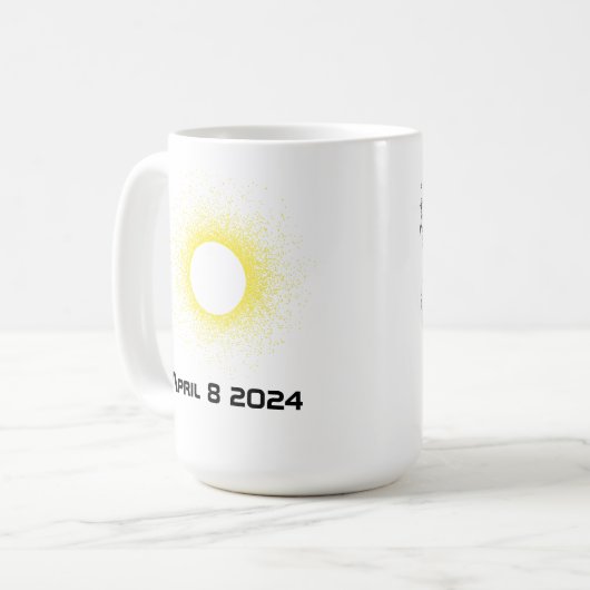 Solar eclipse koffie mok (Voorkant links)