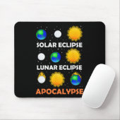 Solar Eclipse Maanwetenschap Leraar Ruimte Eclipse Muismat (Met muis)