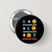 Solar Eclipse Maanwetenschap Leraar Ruimte Eclipse Ronde Button 5,7 Cm (Voorkant /achterkant)