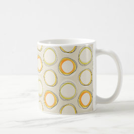 Solar Eclipse Mid-Century Modern - Black lines Koffiemok