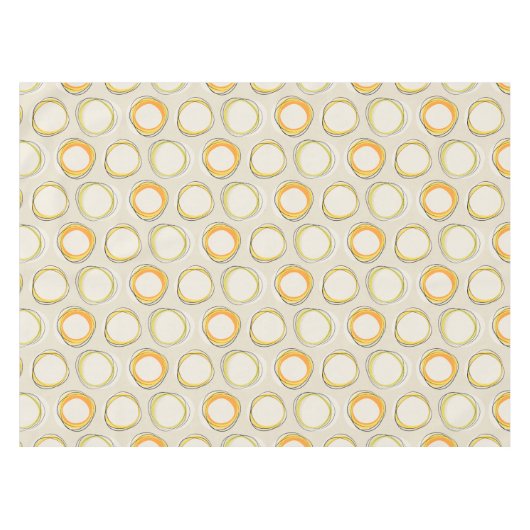 Solar Eclipse Mid-Century Modern - Black lines Tafelkleed (Voorkant (Horizontaal))