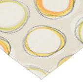 Solar Eclipse Mid-Century Modern - Black lines Tafelkleed (Gekanteld)