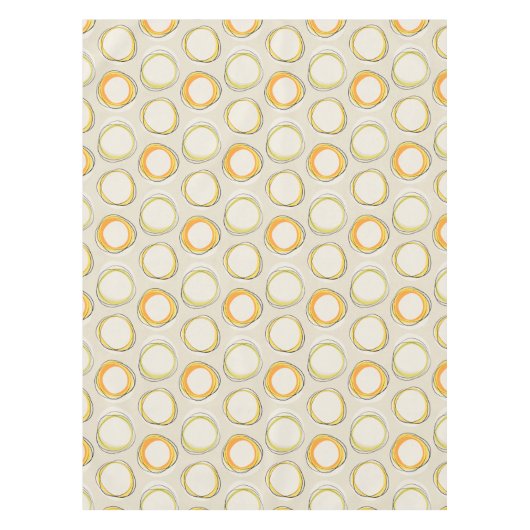 Solar Eclipse Mid-Century Modern - Black lines Tafelkleed (Voorkant)